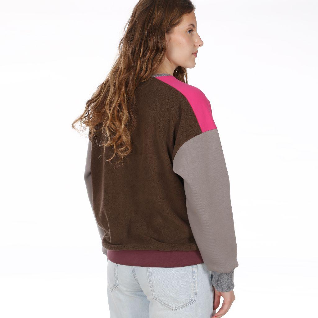 Papierschnittmuster Mix-Sweater Frau Alex XS-XXL